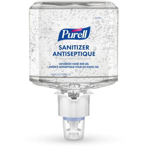 PURELL Sanitizing Gel Refill - 1.20 L - Push Pump Dispenser - Kill Germs - Hand, Skin - 2 / Case