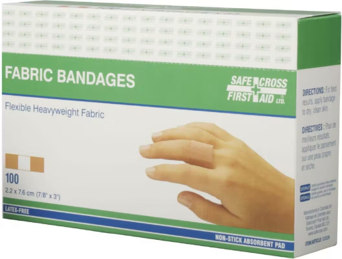 Fabric Bandages Sterile - Heavyweight - 100 / Box