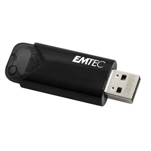 EMTEC Click Easy 3.2 USB Flash Drives - 512 GB - USB 3.2 (Gen 2) - 20 MB/s Read Speed - 10 MB/s Write Speed - Black - 1 Each