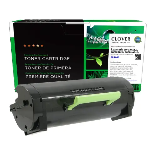 Clover Remanufactured Extended Yield Toner Cartridge for Lexmark MS410/MS415/MS510/MS610/MX410/MX510/MX610