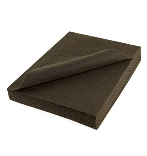 Craft Felt Sheets 9" X 12" - Brown, 10 / Pack - Felt Sheets & Shapes - DBG40070