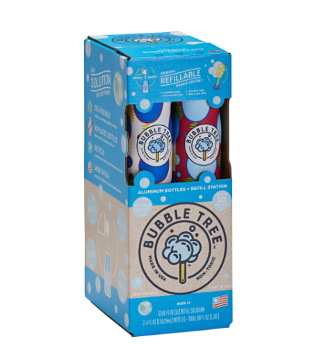 Bubble Tree 1L + 2 Bottles Refillable Bubble System - PWLBT51477