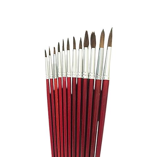 Watercolour Round Camel Hair Brushes- Size # 7, 12 / Pack
