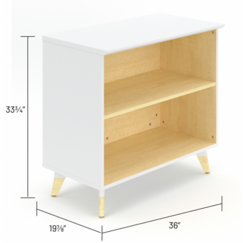 ResiÂ® Open Storage - Laminate Bookcases - RESCAB36WH