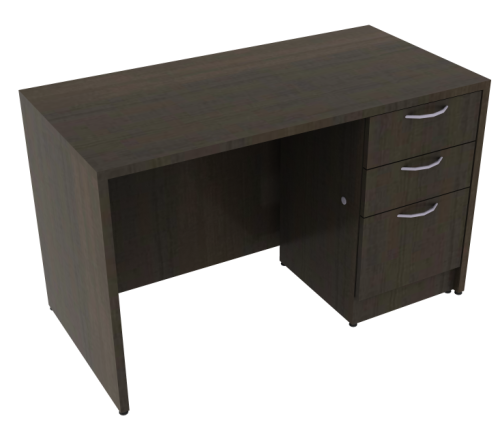 Desk 24"x48"  Chocolate - Single Desks - BURO-SPR 4824B CHOC