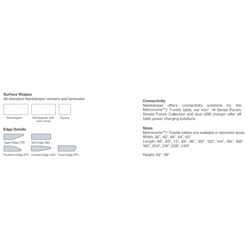 Metronomeâ„¢ Trestle by Nienkamper - Meeting & Conference Room Tables - Fig40