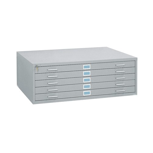 5-Drawer Steel Flat File 4998 Grey - Flat/Plan Files - 4998GR