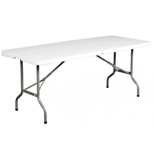 Folding Table - Rectangle Top - Four Leg Base x 30" Table Top Width x 72" Table Top Depth - Granite - Folding Tables - HTWTLT3072GN