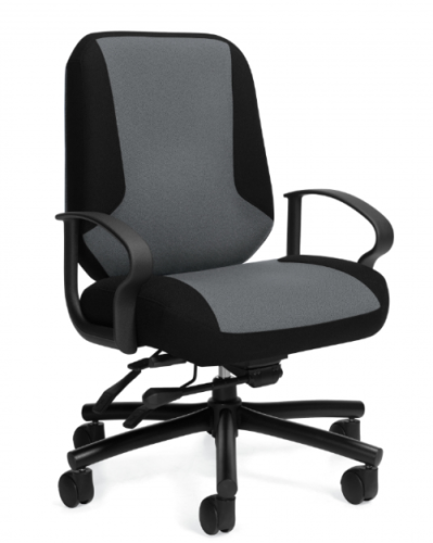 Heavy duty chair rated for multi-shift users up to 500 lbs. Robust