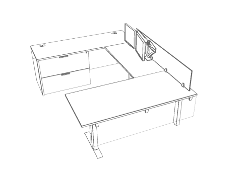 Height Adjustable Workstation -  - HDL-ASSORTED