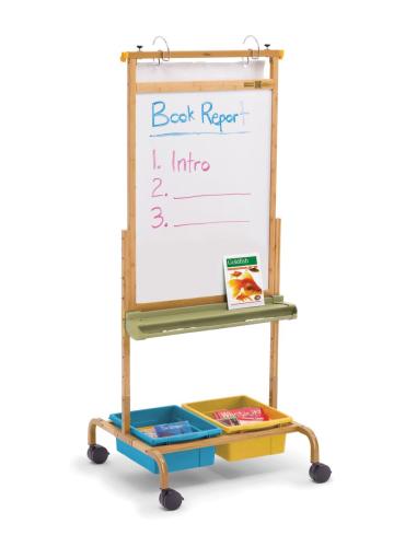 Copernicus Bamboo Deluxe Chart Stand With Vibrant Mixed Tubs