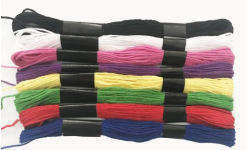 EMBROIDERY THREAD - 8 Colours -  8m Roll