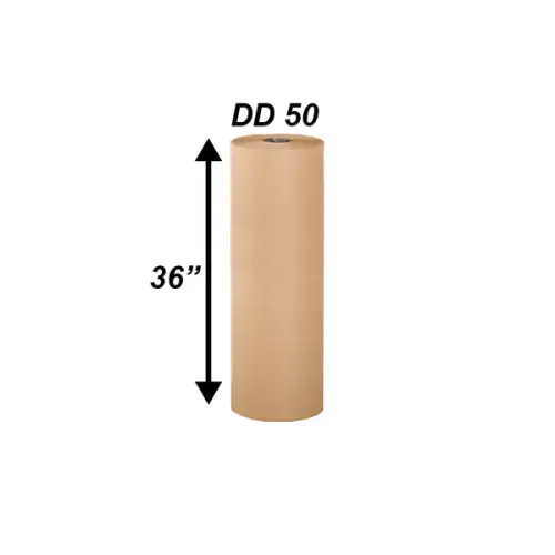 Recycled Brown Kraft Counter Rolls - 36''