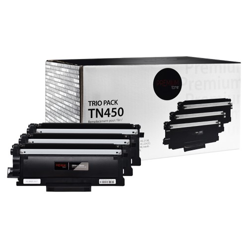 Brother TN450 Compatible Premium Toner Trio Pack 2.6K