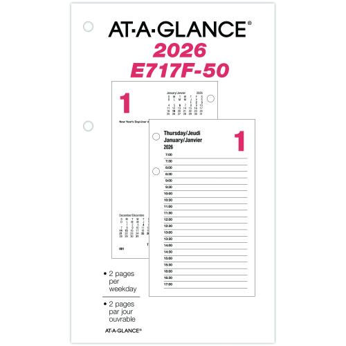 At-A-Glance Planner - Monthly - 12 Month - January - December - 3 1/2" x 6" Sheet Size - Appointment Books & Planners - AAGE717F50