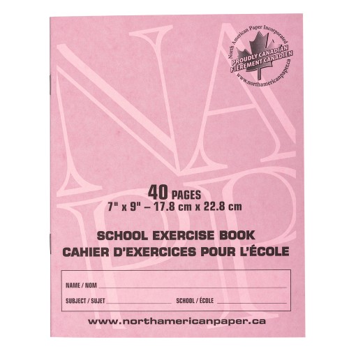 Primary Exercise Books - 7" x 9" - Blue Ruled, 5/16" with Margin - 80 Pages