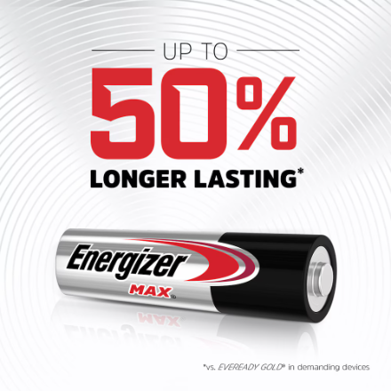 Energizer MAX AA Batteries (36 Pack), Double A Alkaline Batteries - AA Batteries - EVEE91SBP36H