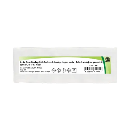 WASIP - Gauze Roll - 2.5cm x 4.5m - 4 / Box - Bandages & Wraps - WASF1001804