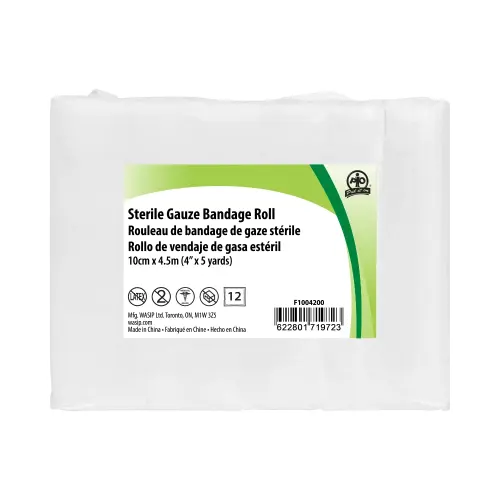 WASIP - Gauze Roll - 10cm x 4.5m - Bandages & Wraps - WASF1004801