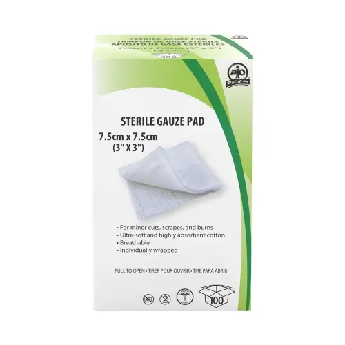 WASIP -Gauze Pads - 7.5 x 7.5cm - 100 / Box