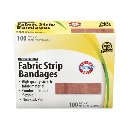 WASIP - Fabric Strip Bandage - 7.5 x 2.2cm - 100 / Box