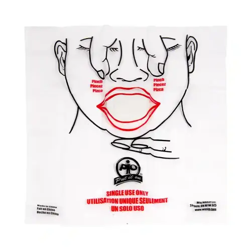 WASIP - CPR-Aid Disposable Shield - 50 / Box