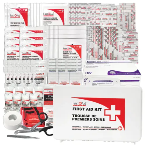 First Aid Central CSA Type 2 Basic Large Bulk First Aid Kit - 361 x Piece(s) For 100 x Individual(s) - 12.80" (325 mm) Height x 16.50" (419 mm) Width x 5.79" (147 mm) Depth - Plastic Case - 1 Kit