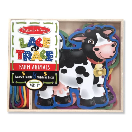 Lace & Trace Farm Set - Fine Motor Skills - LCI13781