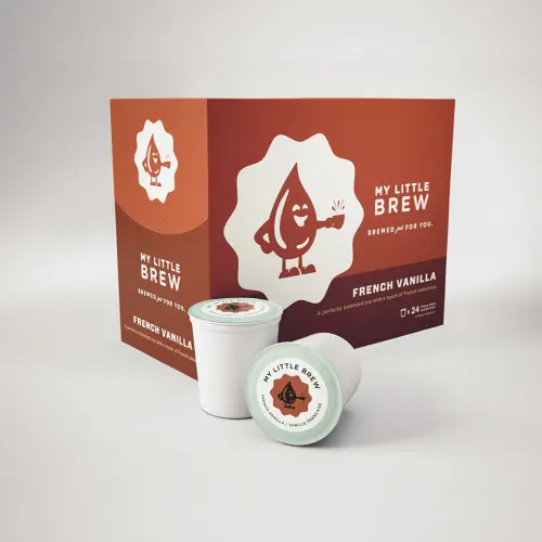 My Little Brew - French Vanilla Coffee Single Serve K-Cups - 24 / Box