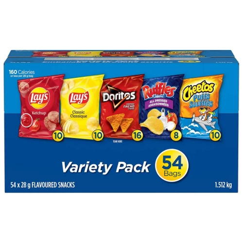 Frito-Lay Lunch Variety Chips, 54 × 28 g - Snacks - OFC2118631