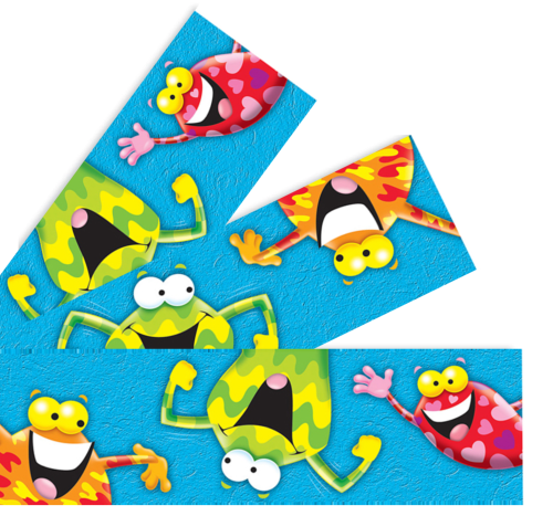 Trend Bolder Border Frog-Tastic - 2" x 35' - Classroom Essentials & Certificates - TEPT85088