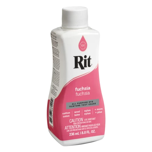 Rit All Purpose Liquid Dye - 236 mL - Fuchsia - Fabric Dye & Food Colouring - HWA20621204