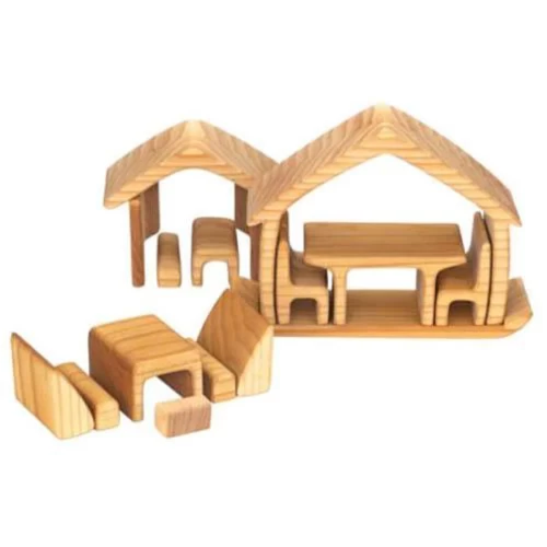 Wooden All-in House - Small World Play - FTI523264