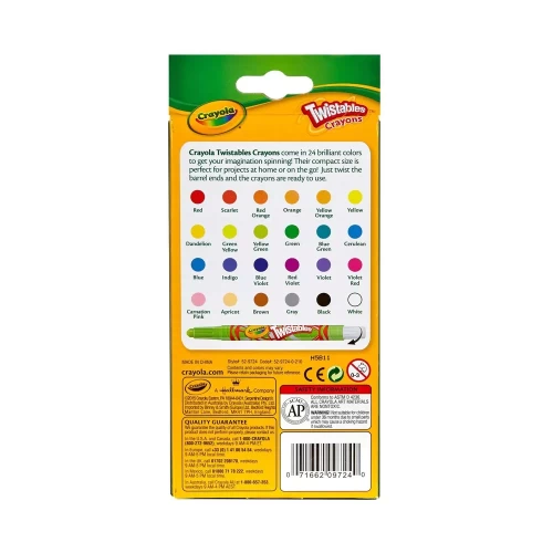 Crayola Mini Twistables Crayons - 24 Assorted Colours - Crayons - CYO529724