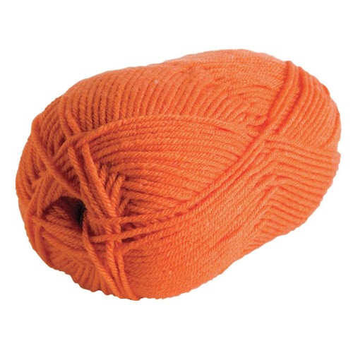 ACRYLIC YARN PUMPKIN ORANGE, 50 G