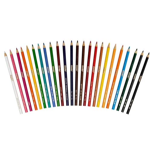 Crayola Coloured Pencils - 24 Assorted Colours - Colored Pencils - CYO672024