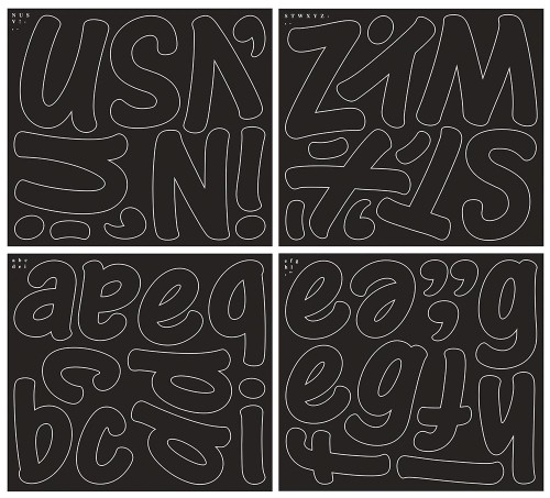 Self-Adhesive Letters - 4" Black Cheery Font - Accents - PACP0051693