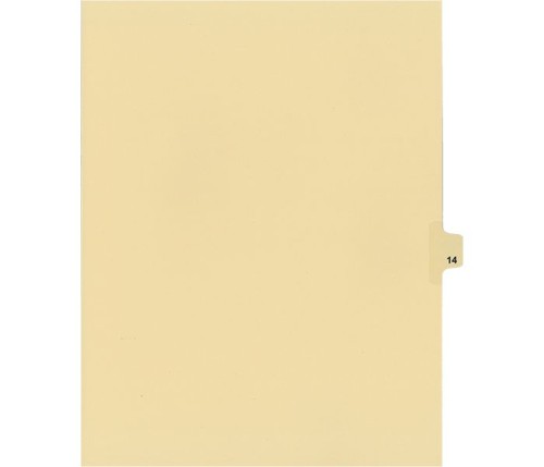 Legal Numeric Index Dividers - #14 - Letter Size 11" - Buff - 25 / Pack - Legal Index Dividers - INDSN11-14