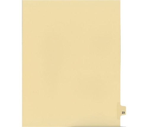 Legal Numeric Index Dividers - #23 - Letter Size 11" - Buff - 25 / Pack