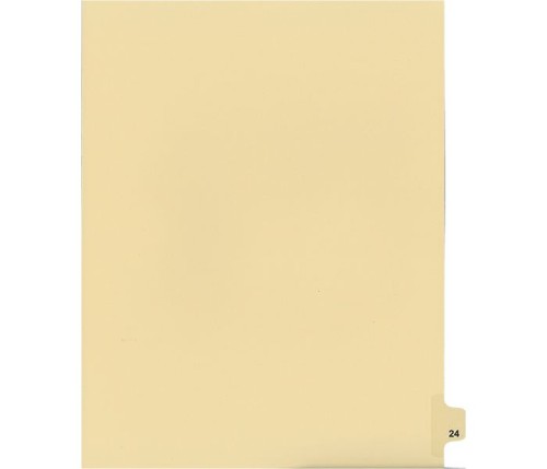 Legal Numeric Index Dividers - #24 - Letter Size 11" - Buff - 25 / Pack - Legal Index Dividers - INDSN11-24