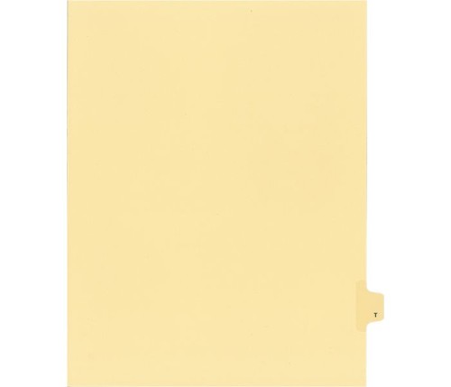 LEGAL ALPHA INDEX,LETTER SIZE 11",BUFF,25/PK #T - Legal Index Dividers - INDSA11T