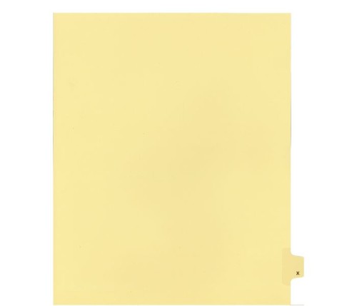 LEGAL ALPHA INDEX,LETTER SIZE 11",BUFF,25/PK #X - Legal Index Dividers - INDSA11X