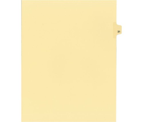 Legal Numeric Index Dividers - #31 - Letter Size 11" - Buff - 25 / Pack - Legal Index Dividers - INDSN11-31