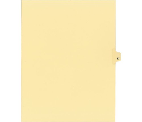 Legal Numeric Index Dividers - #37 - Letter Size 11" - Buff - 25 / Pack - Legal Index Dividers - INDSN11-37