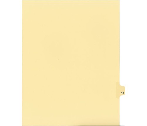 Legal Numeric Index Dividers - #43 - Letter Size 11" - Buff - 25 / Pack - Legal Index Dividers - INDSN11-43