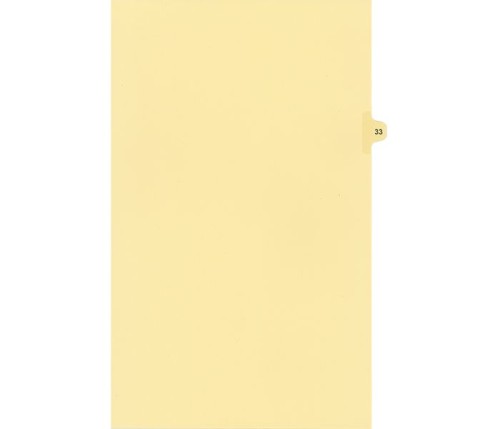 LEGAL NUMERIC INDEX,LEGAL SIZE 14",BUFF,25/PK #33