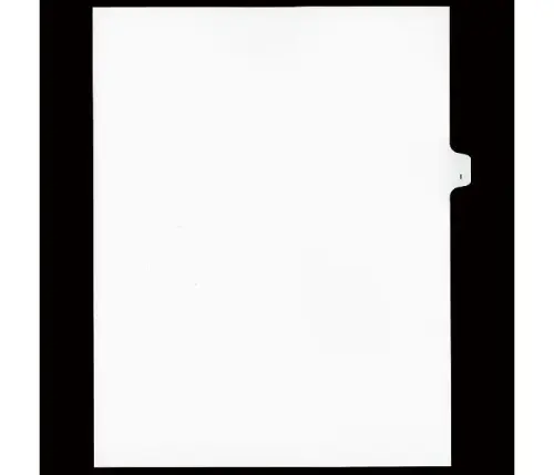 LEGAL ALPHA INDEX,LETTER SIZE 11",WHITE,25/PK #I