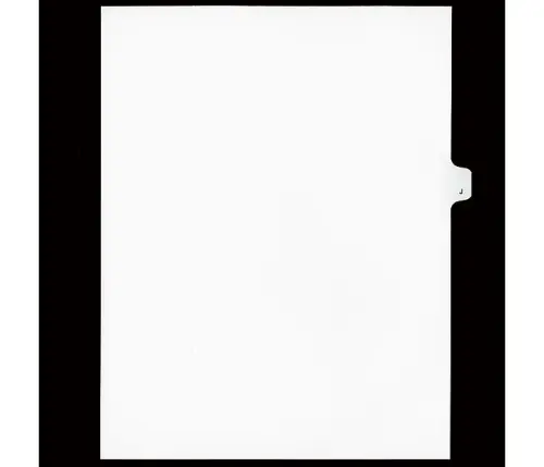 LEGAL ALPHA INDEX,LETTER SIZE 11",WHITE,25/PK #J