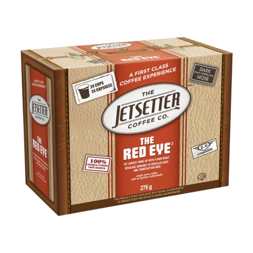 Jetsetter The Red Eye Coffee K-Cups - 24 / Box