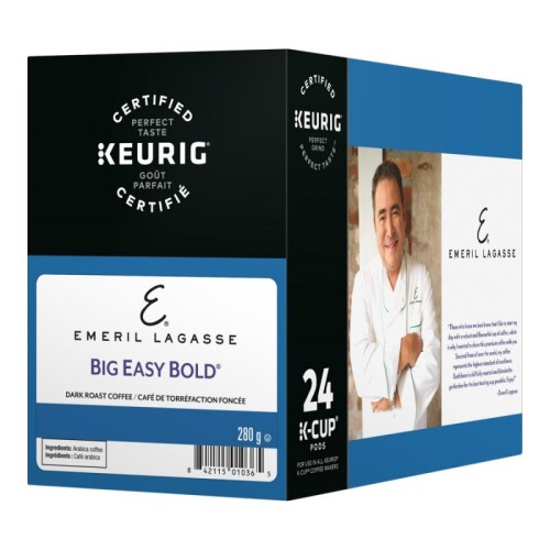 Emeril's Big Easy Bold Coffee K-Cups - 24 / Box - Single Serve Pods - ERL9701936